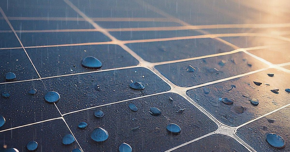 Does Rain Clean Solar Panels