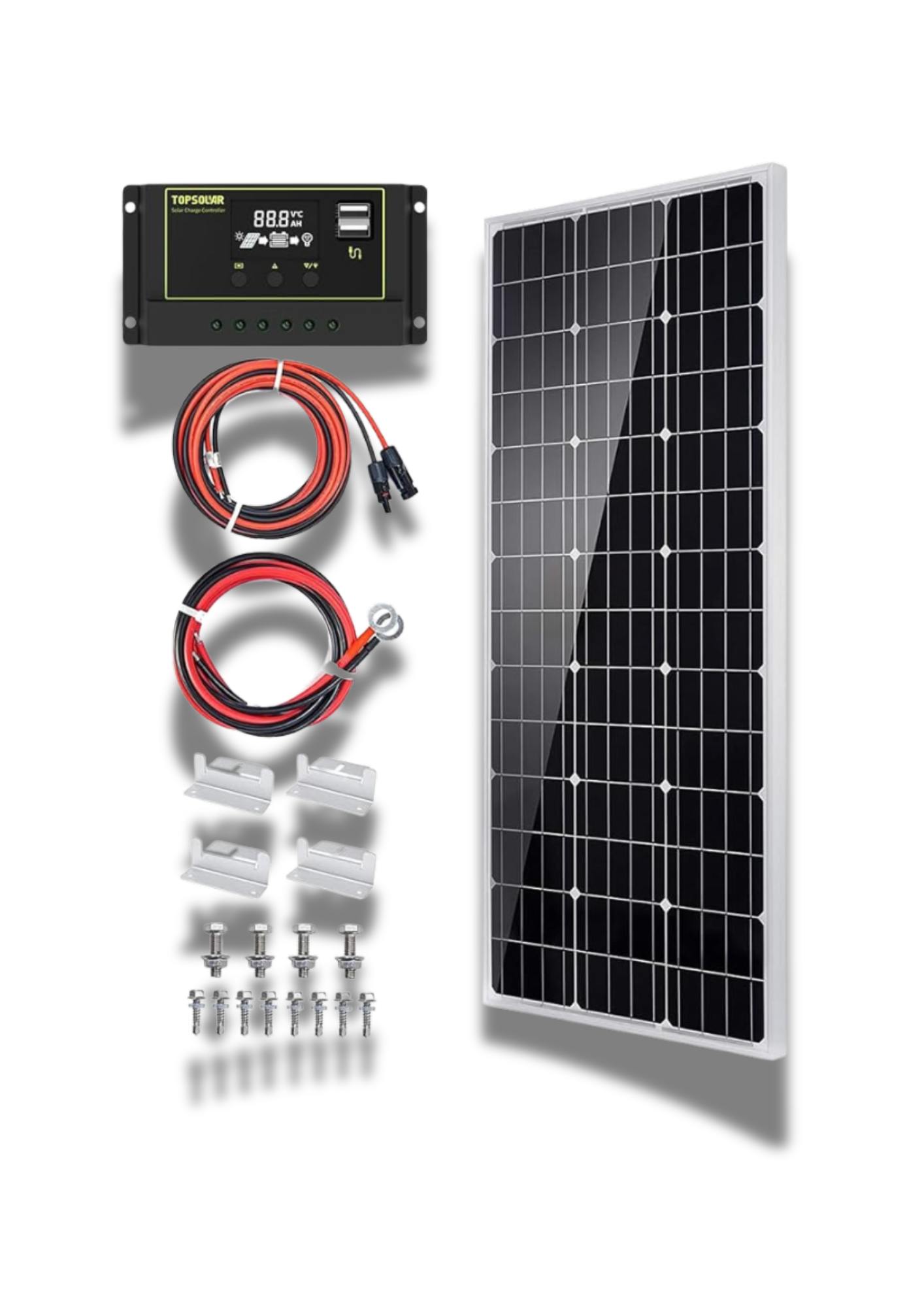 Topsolar Solar Panel Kit 100 Watt 12 Volt Review