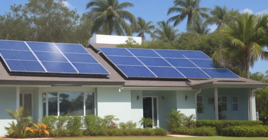 Home solar panel installation