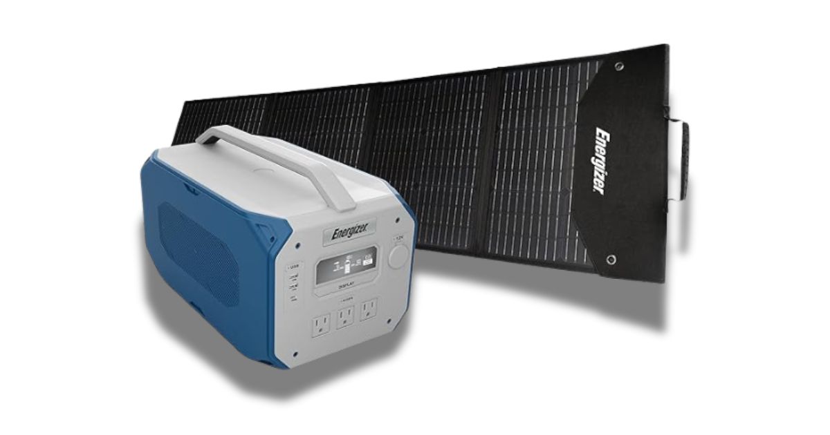 Energizer Ultimate Powersource pro battery generator and solar panel bundle