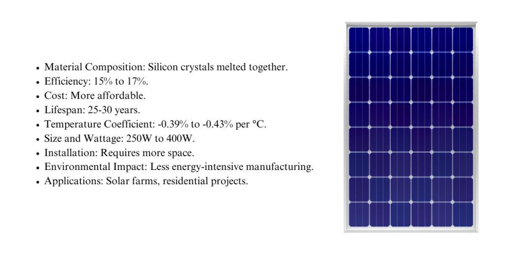 Polycrystalline Solar Panel Specifications