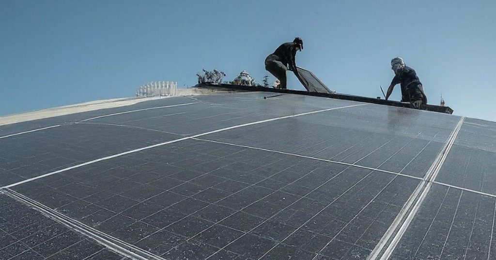 solar panel installation