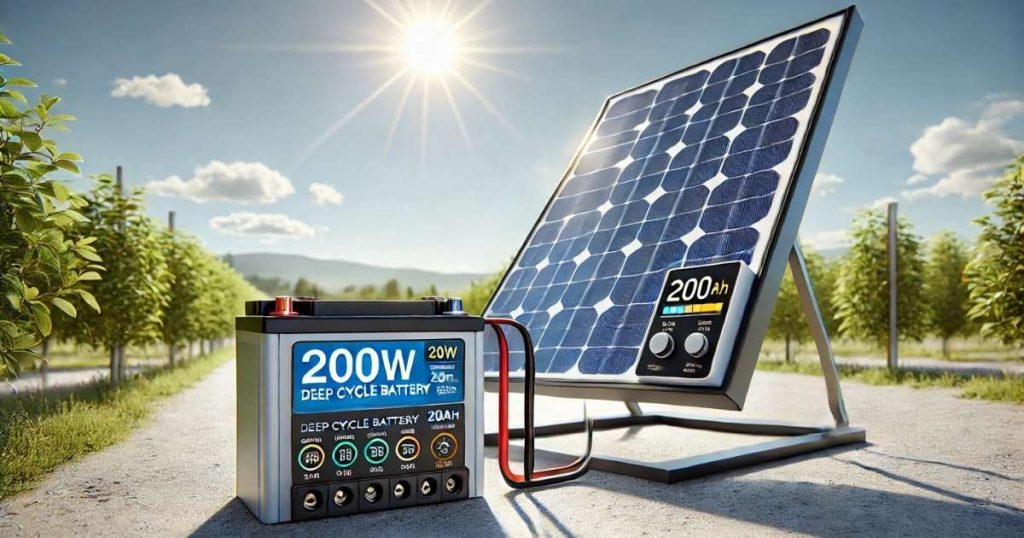 Charge a 200Ah Battery with a 200W Solar Panel