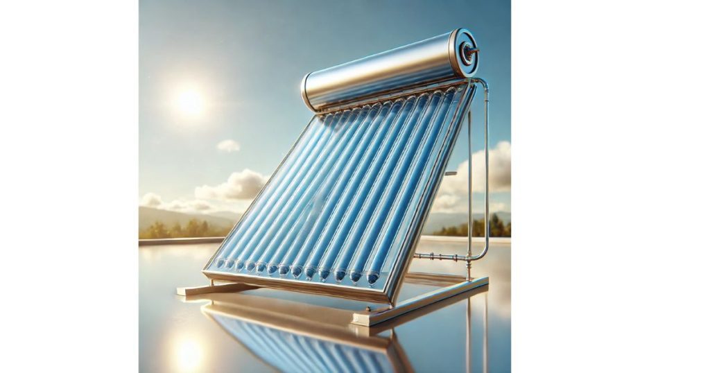 Solar Powered Heater with Single Glass Panel