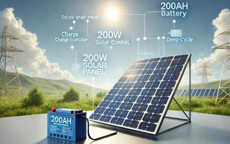 How Long to Charge a 200Ah Battery with a 200W Solar Panel?